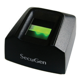 SecuGen Hamster Pro 20 Quick Start Manual