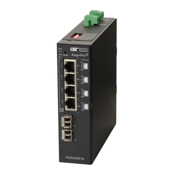 Omnitron Systems RuggedNet 10GPoEBT/Si Manuals