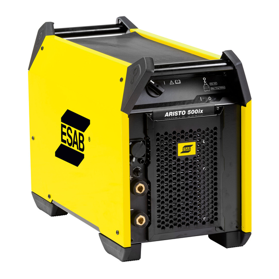 ESAB Aristo 500ix Manuals