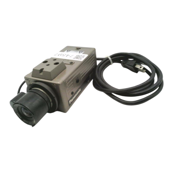 Panasonic WV-BL200 Operating Instructions Manual