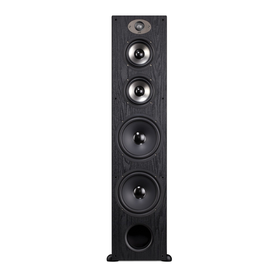 Polk Audio TSX 550T Owner's Manual