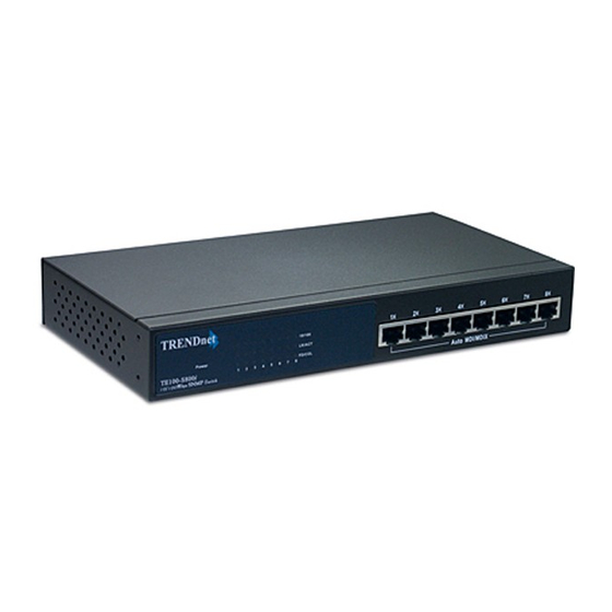 TRENDnet TE100-S800i Quick Installation Manual