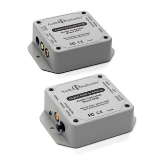 Audio Authority Authority Digital Audio Converter 979R Specifications