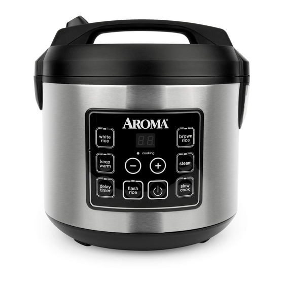 Aroma ARC-1126SBL SmartCarb Rice Cooker: 6 cup, multi-function