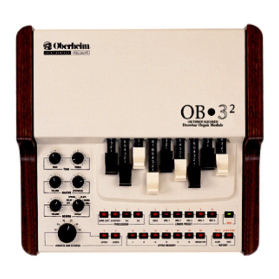 Oberheim OB3 SQUARED Operating Manual