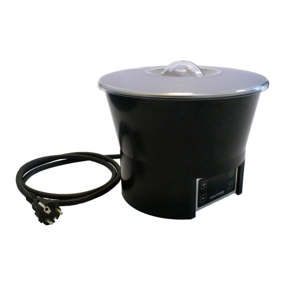 Matfer CALORIBAC 260434 Instructions For Use And Maintenance Manual