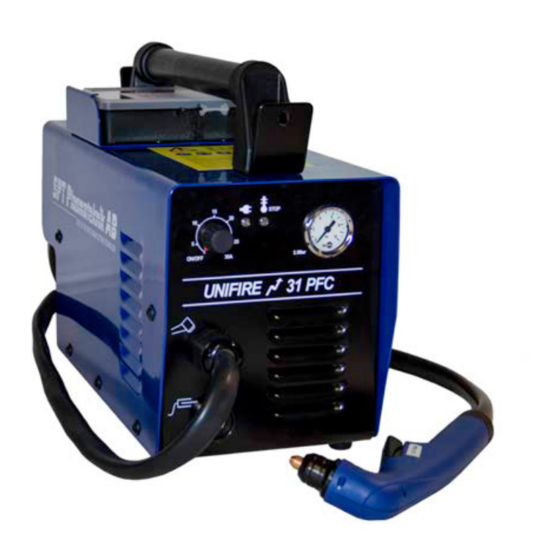 SPT Plasmateknik AB UNIFIRE 31PFC Manuals