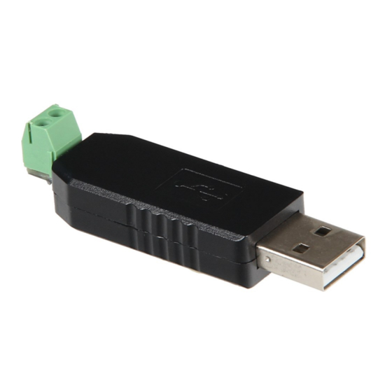 User Manuals: Joy-it SBC-TTL-RS485 Interface Converter