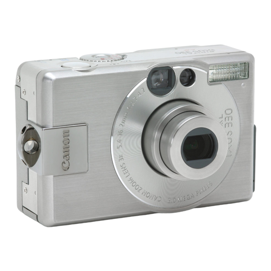 Canon POWERSHOT 330 User Manual