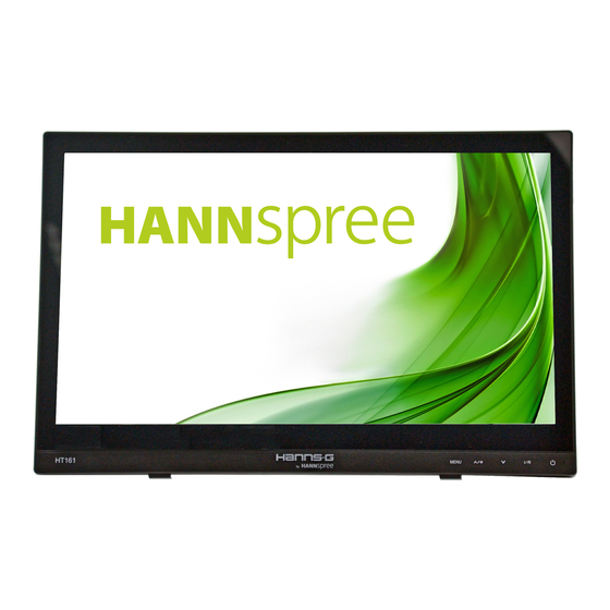 HANNspree Hanns.G HT161HNB Manual