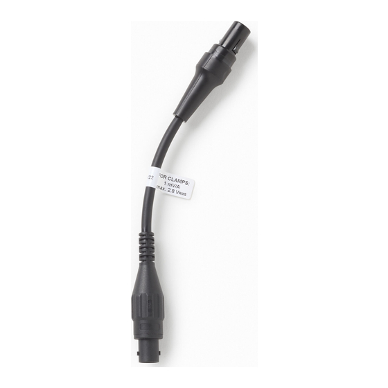 Fluke 17XX-CLAMP-ADPT-2V8 Instructions Manual