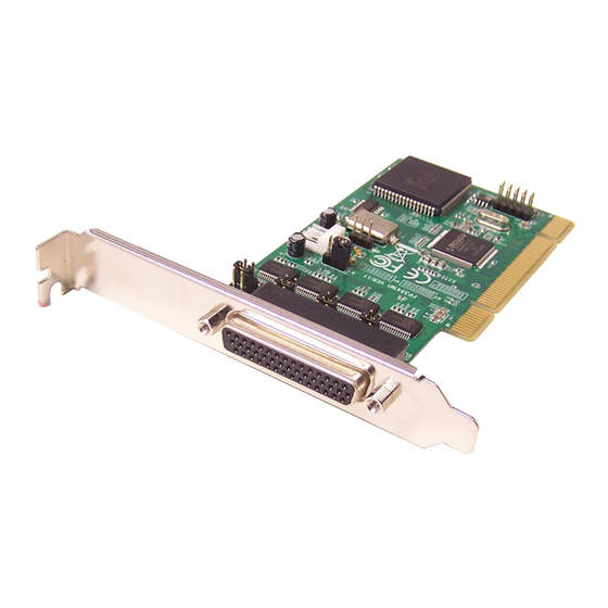 SIIG PCI Express Serial Cards Manuals