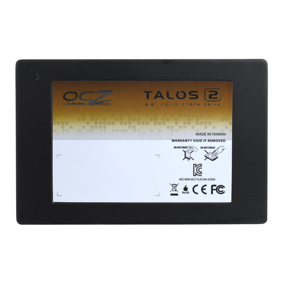 OCZ Talos 2 Enterprise SSD Manuals