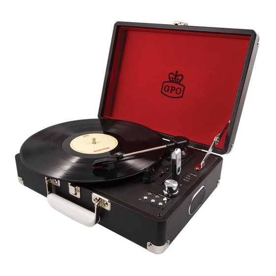 GPO 170.615 Turntable Vinyl Player Manuals
