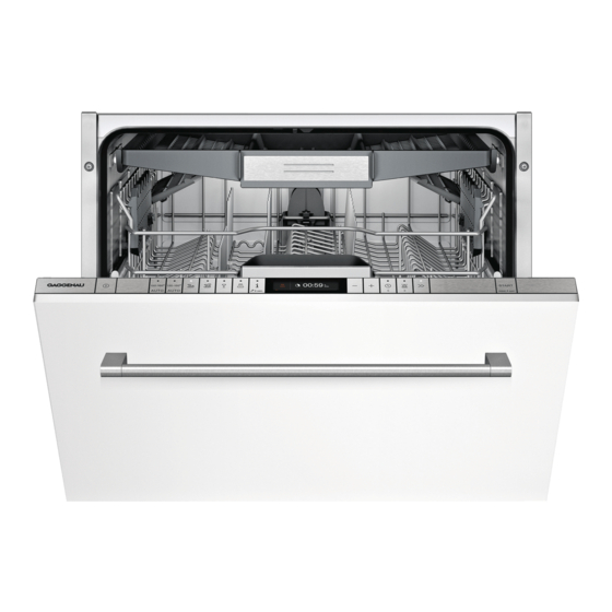 Gaggenau DF 250 Operating Instructions Manual