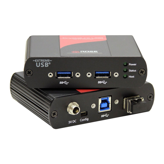 Rose electronics CrystalLink USB3.1 Fiber Dual Port Installation And Operation Manual