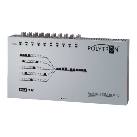 Polytron PolySelect TSM 1000 HD User Manual