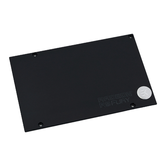 ekwb EK-FC R9 Nano Installation And Mounting Manual