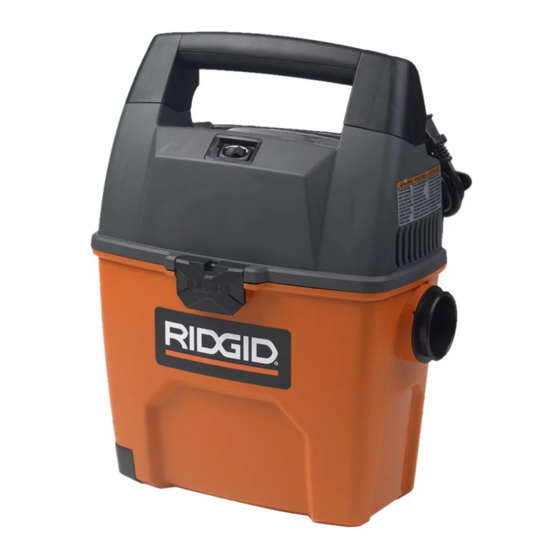 RIDGID WD3050 Product Care Manual