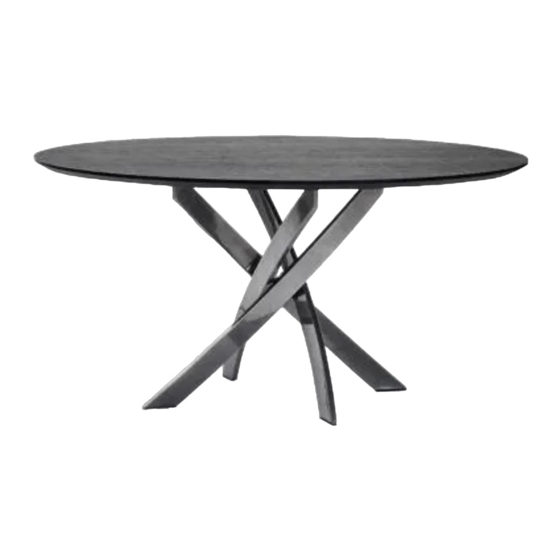 User Manuals: Bontempi Casa BARONE 52.86 Dining Table