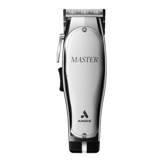 Andis MASTER MLC Use & Care Instructions Manual