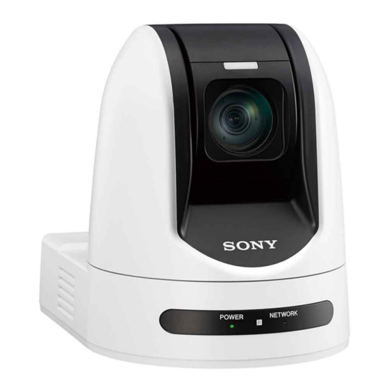 Sony SRG-280SHE PTZ Network Camera Manuals