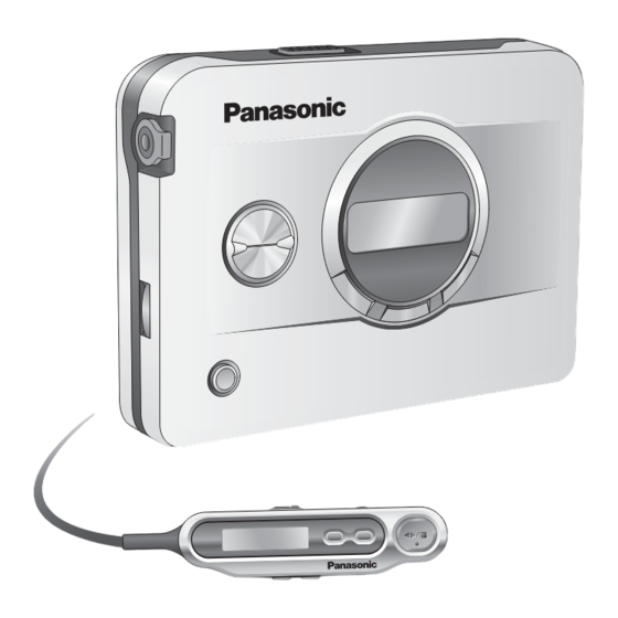 Panasonic RQ-SX83V Operating Instructions Manual