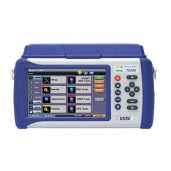 VeEX VePAL TX300 Quick Reference Manual