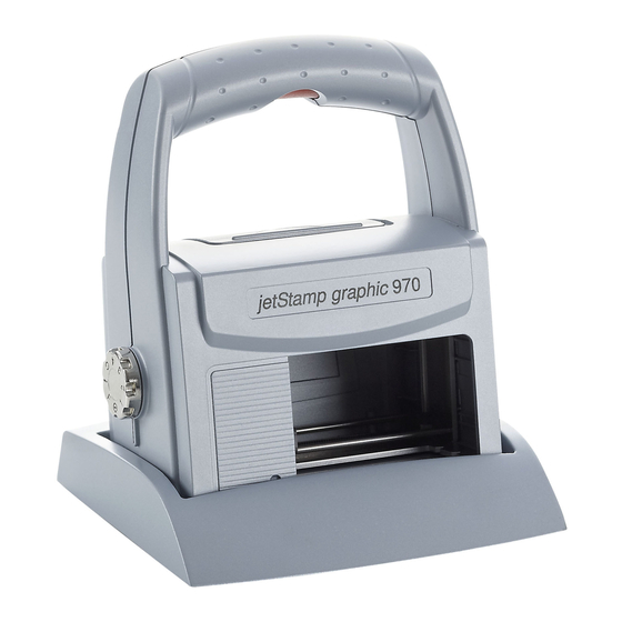 Reiner jetStamp graphic 970 Operating Manua