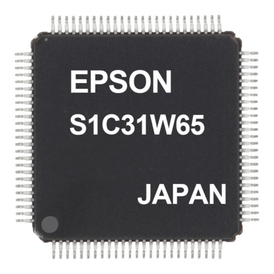 Epson S1C31W65 Manuals