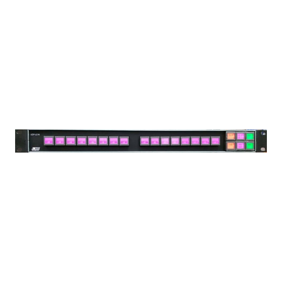 User Manuals: UTAH SCIENTIFIC UCP LC Series Panel