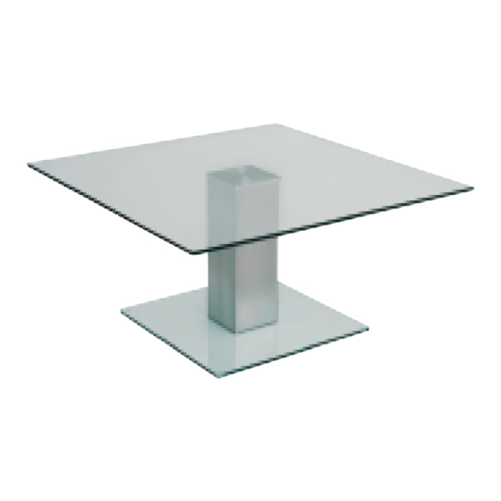 Futureglass Semplice Reception Table Assembly Instruction