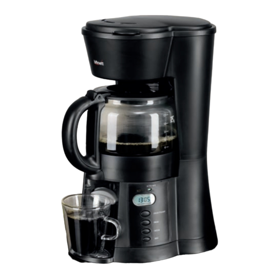 Bifinett Coffee Machine KH 1098 Operating Instructions Manual