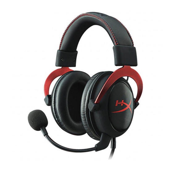 HyperX Cloud II KHX-HSCP-GM Headset Manuals