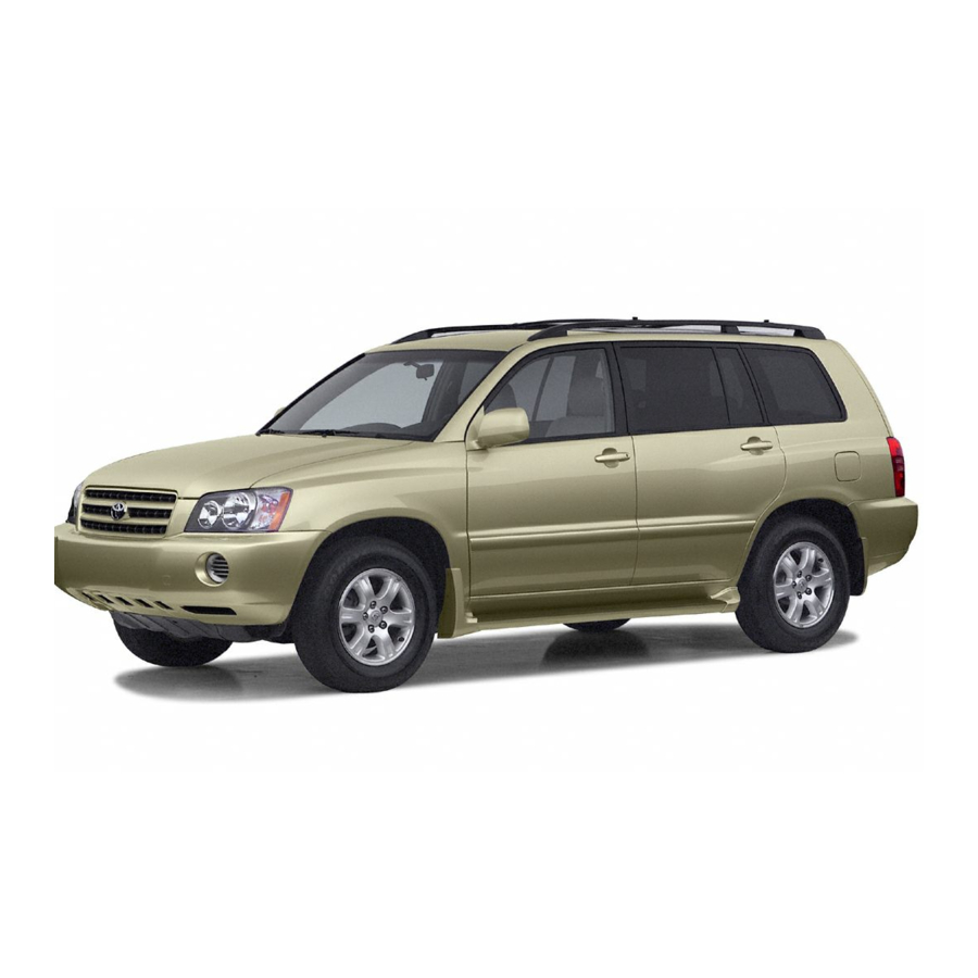Toyota 2003 Highlander Owner's Manual