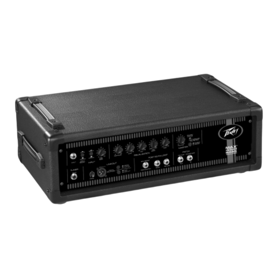 Peavey Max 450 Operation Manual