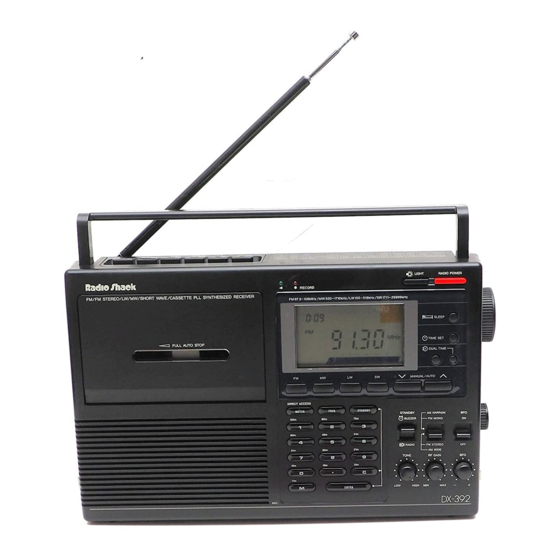 Radio Shack DX-392 Manuals