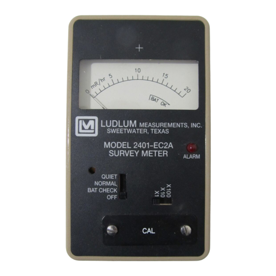 Ludlum Measurements 2401-ECA Manual