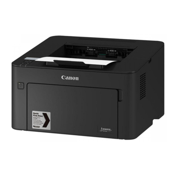 Canon imageCLASS LBP162dw Getting Started