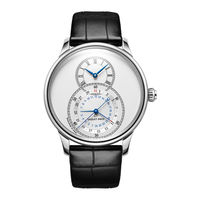 Jaquet Droz GRANDE SECONDE DUAL TIME Instructions For Use Manual