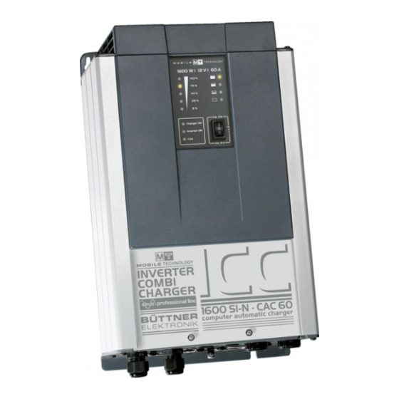 Büttner Elektronik MT ICC 1600 SI-N/60 A Manuals