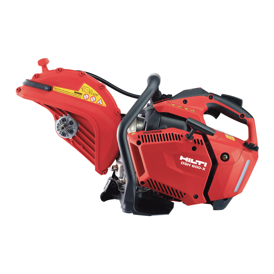 Hilti DSH 600-X Original Operating Instructions