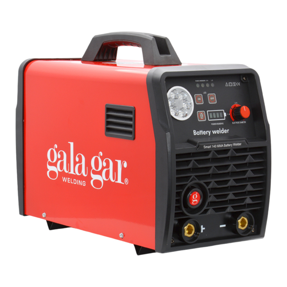 gala gar Smart 140 MMA Technical Instruction Manual
