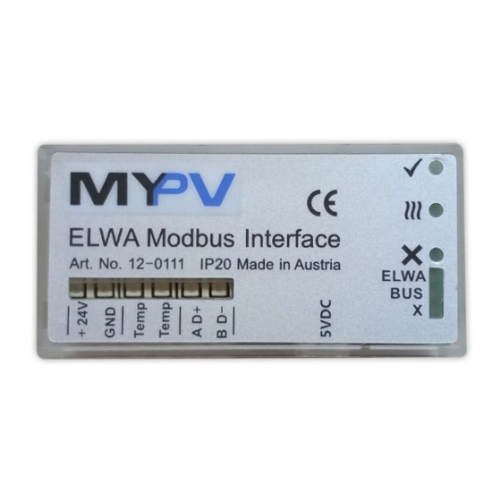 MYPV ELWA Operation Manual