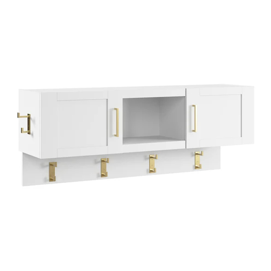BUSH FURNITURE Hampton Heights HHH348WH Assembly Manual