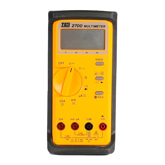 TES -2700 Instruction Manual