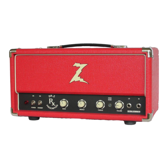 DR. Z Amplification Prescription ES Owner's Manual