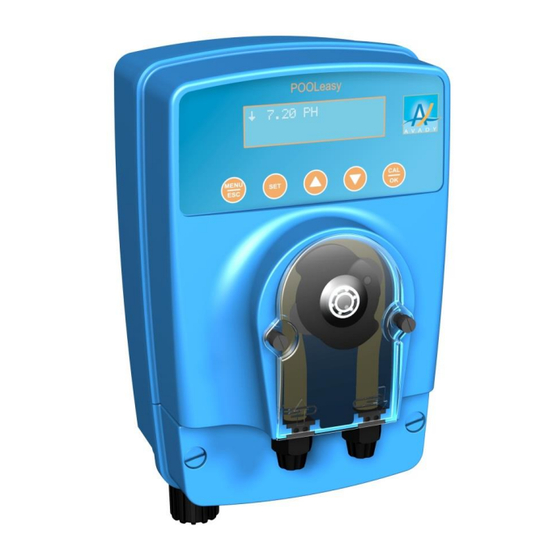 Avady POOLeasy pH Pool Water Regulation Manuals