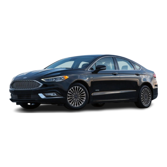 Ford FUSION HYBRID 2017 Owner's Manual