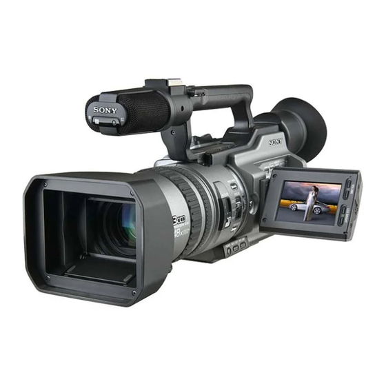 Sony Handycam DCR-VX2100E Operating Instructions Manual